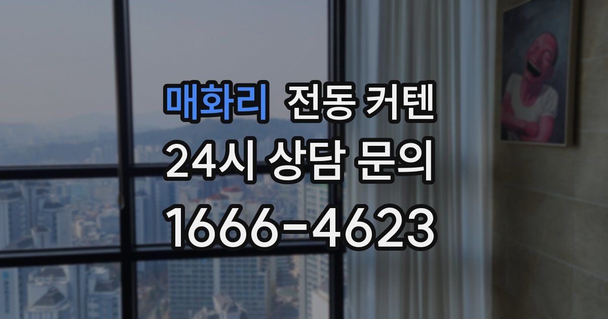 매화리 전동 커텐