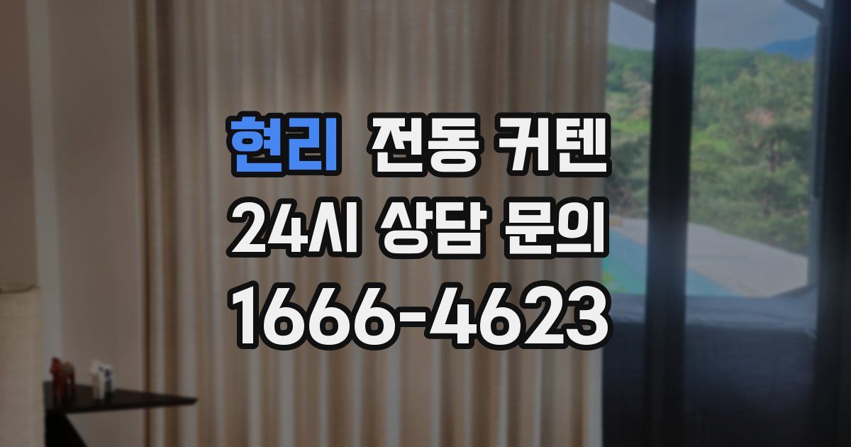 현리 전동 커텐
