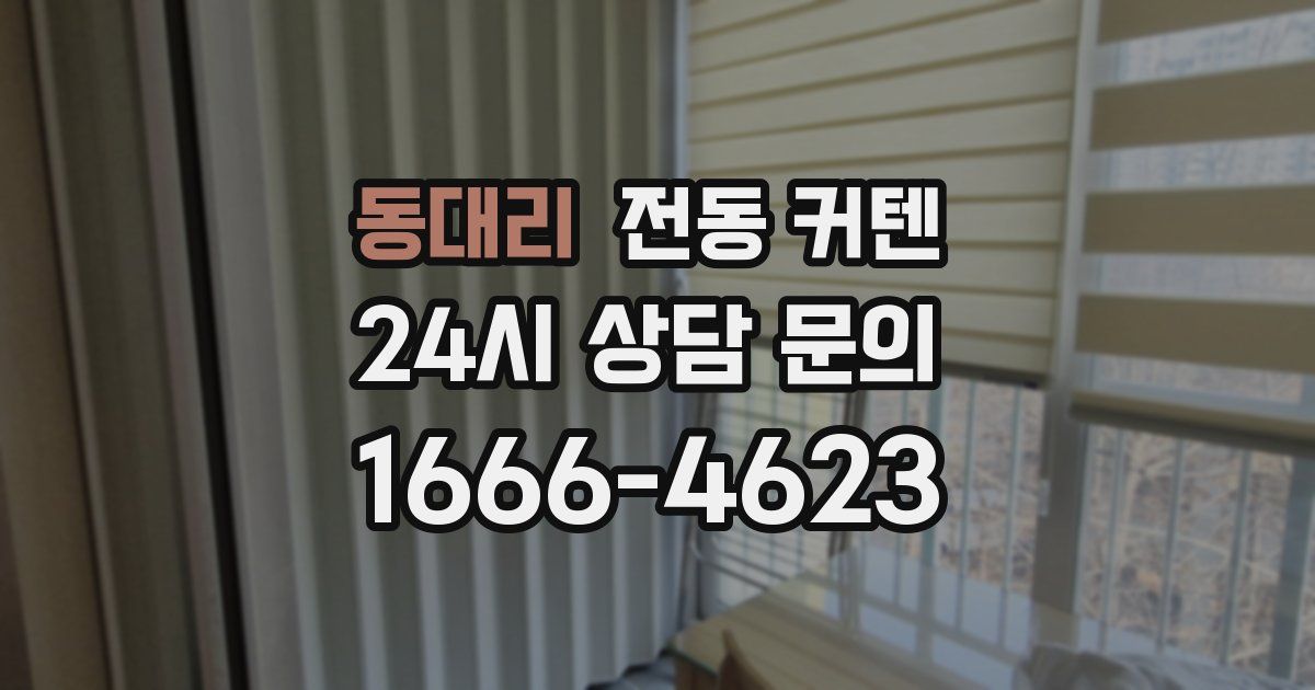 동대리 전동 커텐