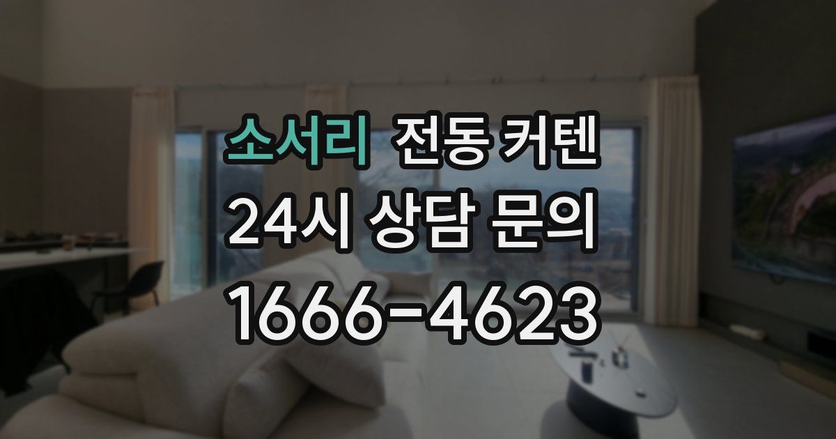 소서리 전동 커텐