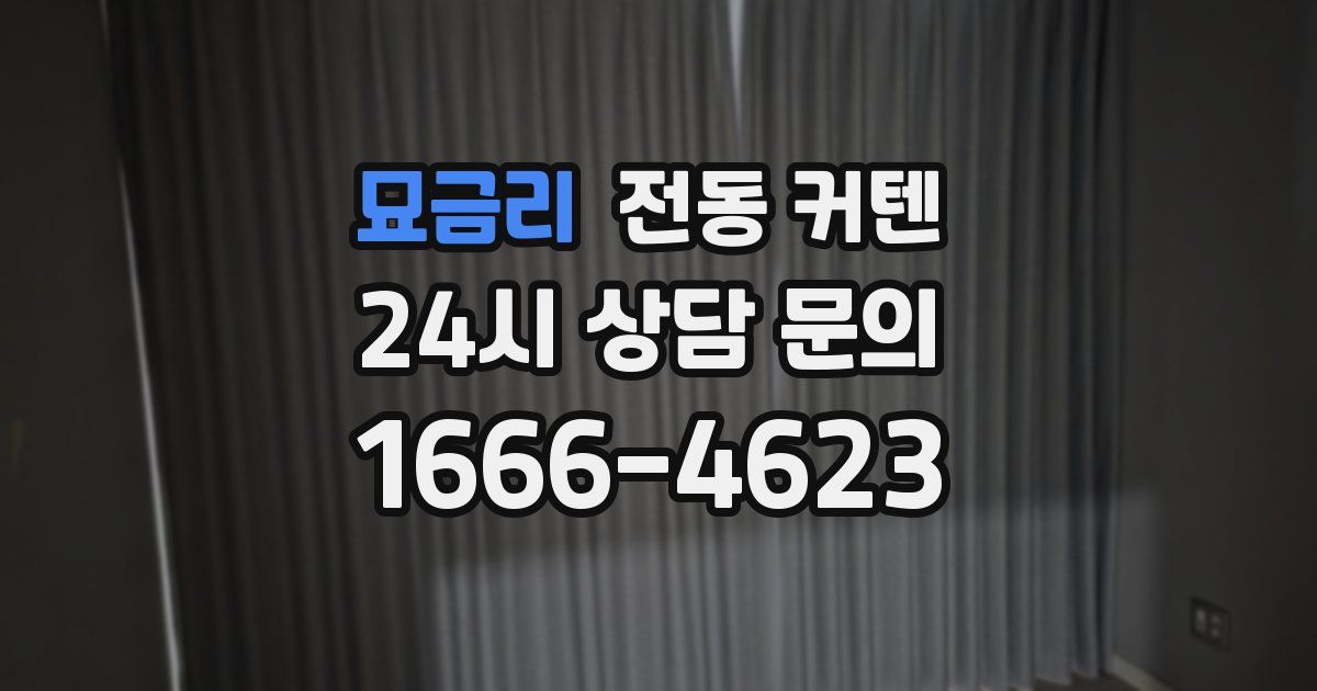 묘금리 전동 커텐