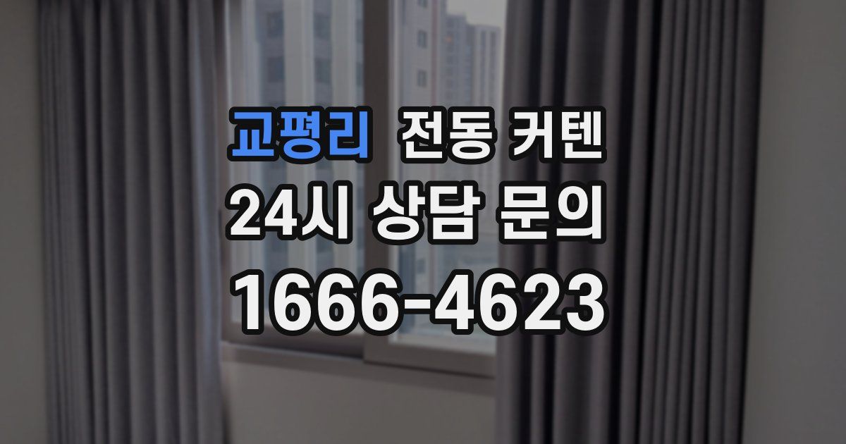 교평리 전동 커텐