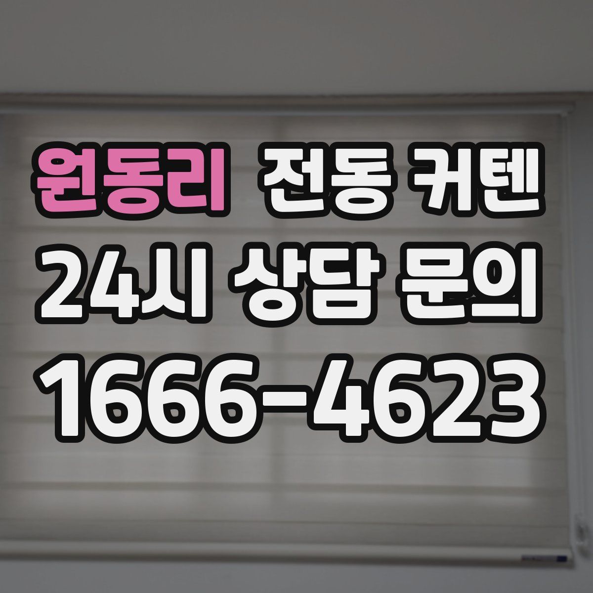 원동리 전동 커텐