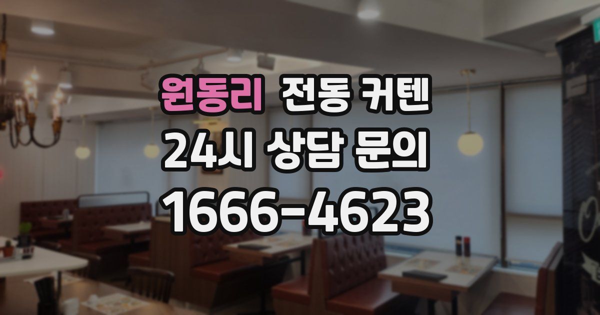 원동리 전동 커텐