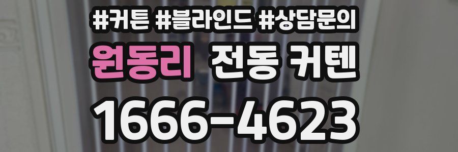 원동리 전동 커텐