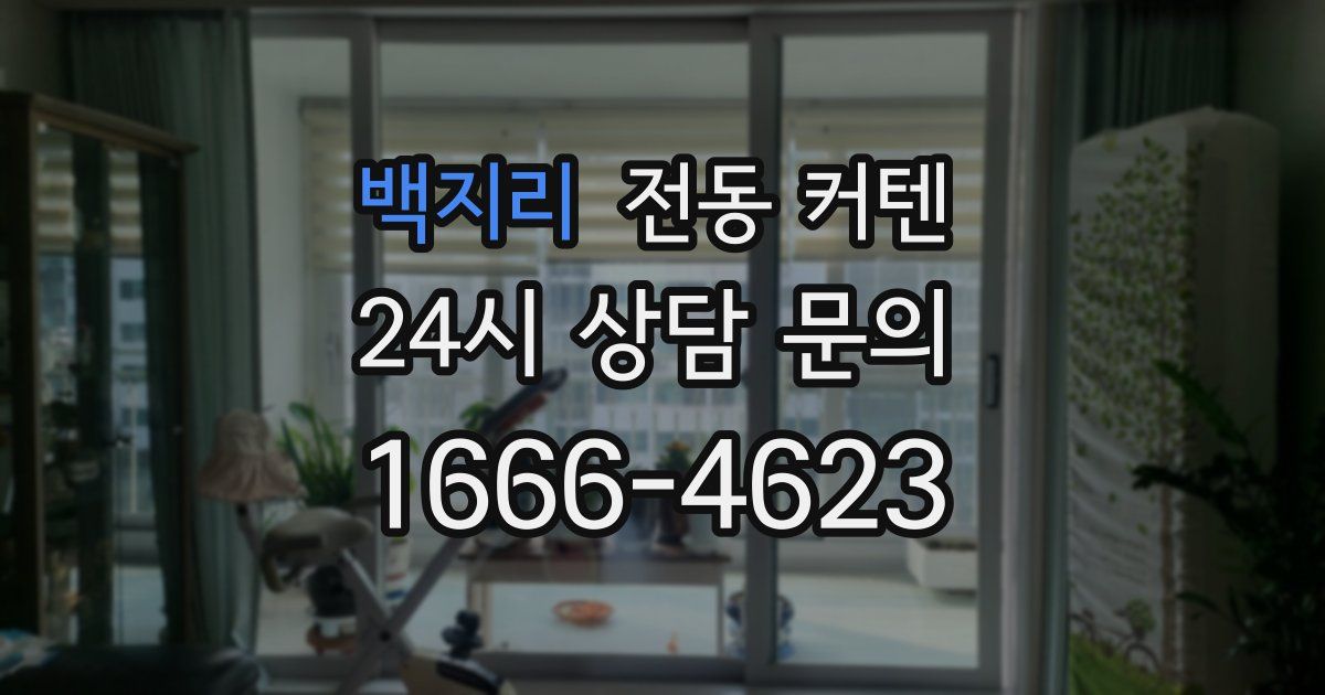 백지리 전동 커텐