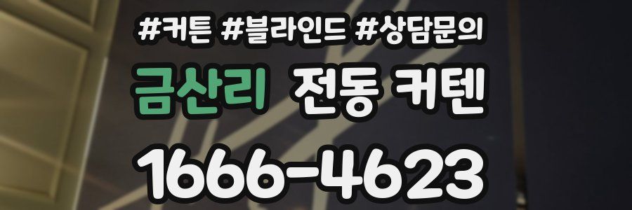 금산리 전동 커텐