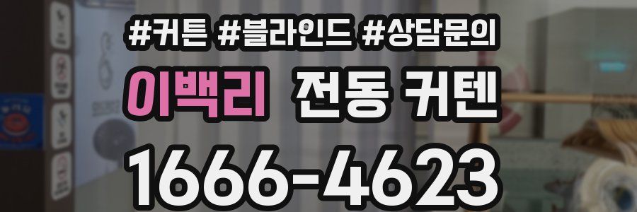 이백리 전동 커텐