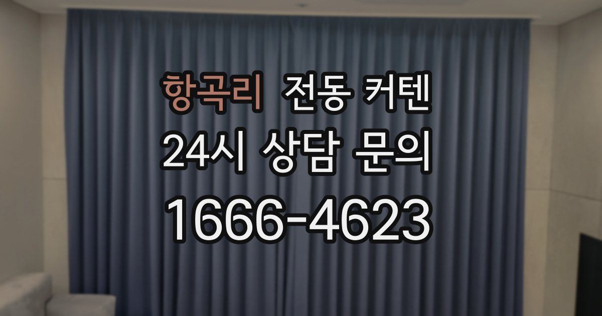 항곡리 전동 커텐