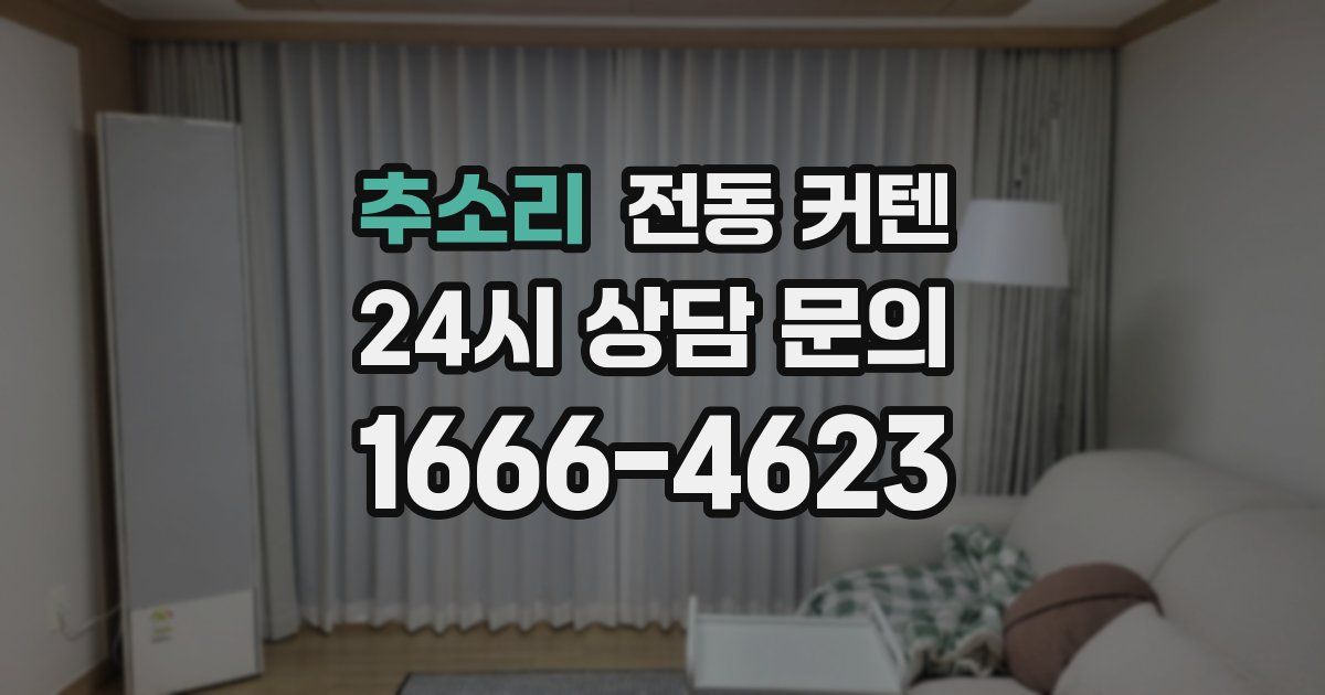 추소리 전동 커텐