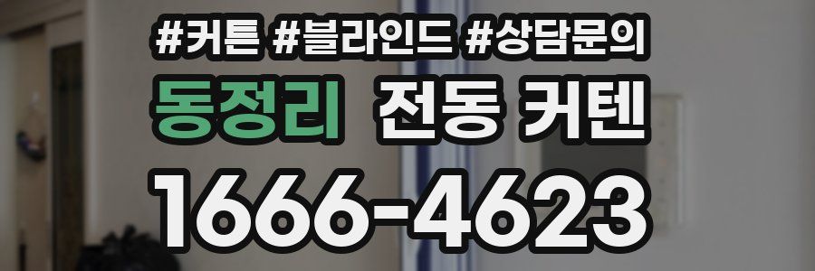 동정리 전동 커텐