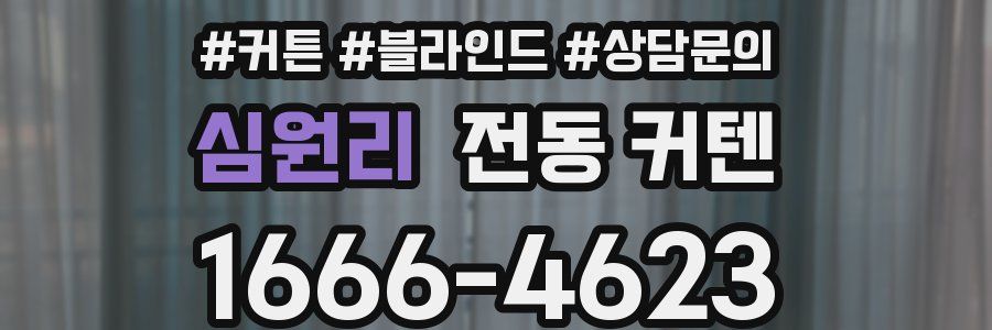 심원리 전동 커텐