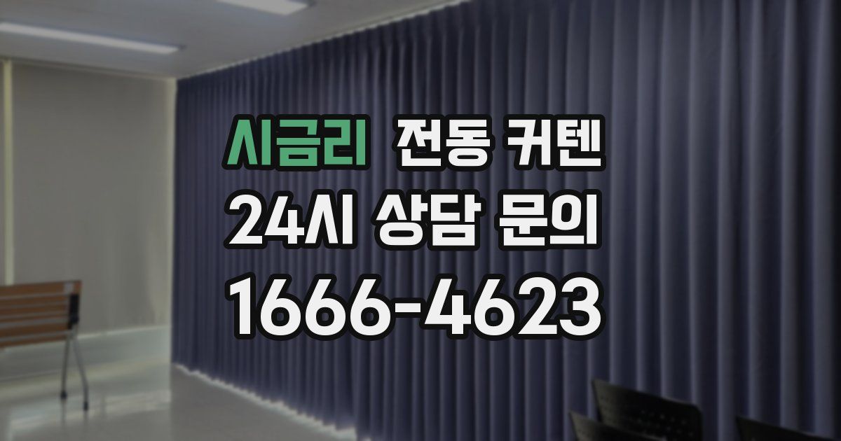 시금리 전동 커텐