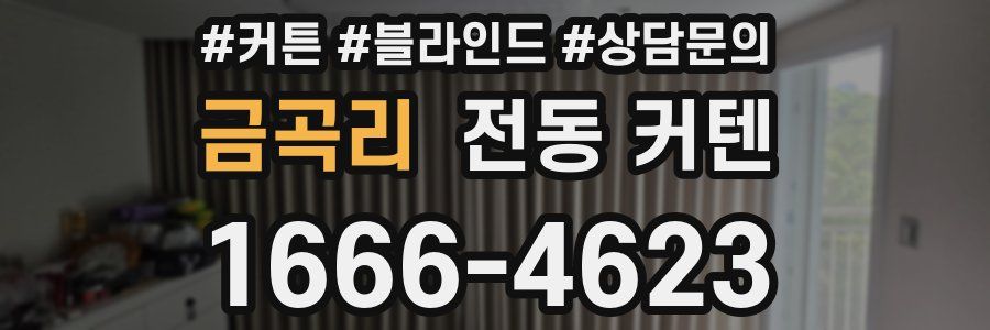 금곡리 전동 커텐