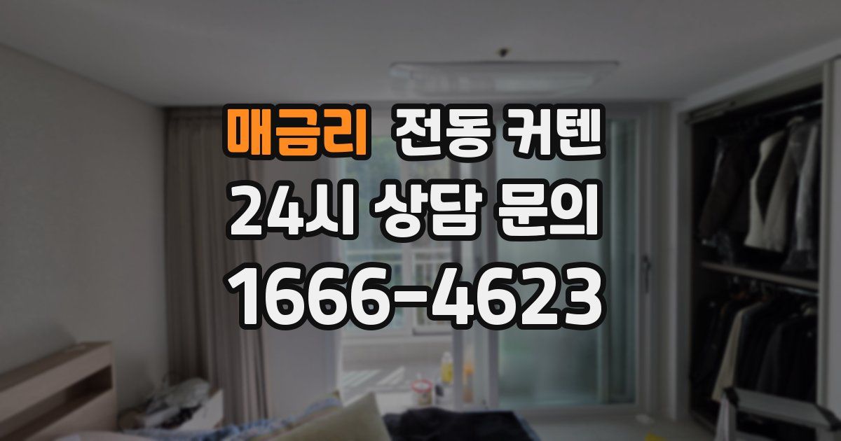 매금리 전동 커텐