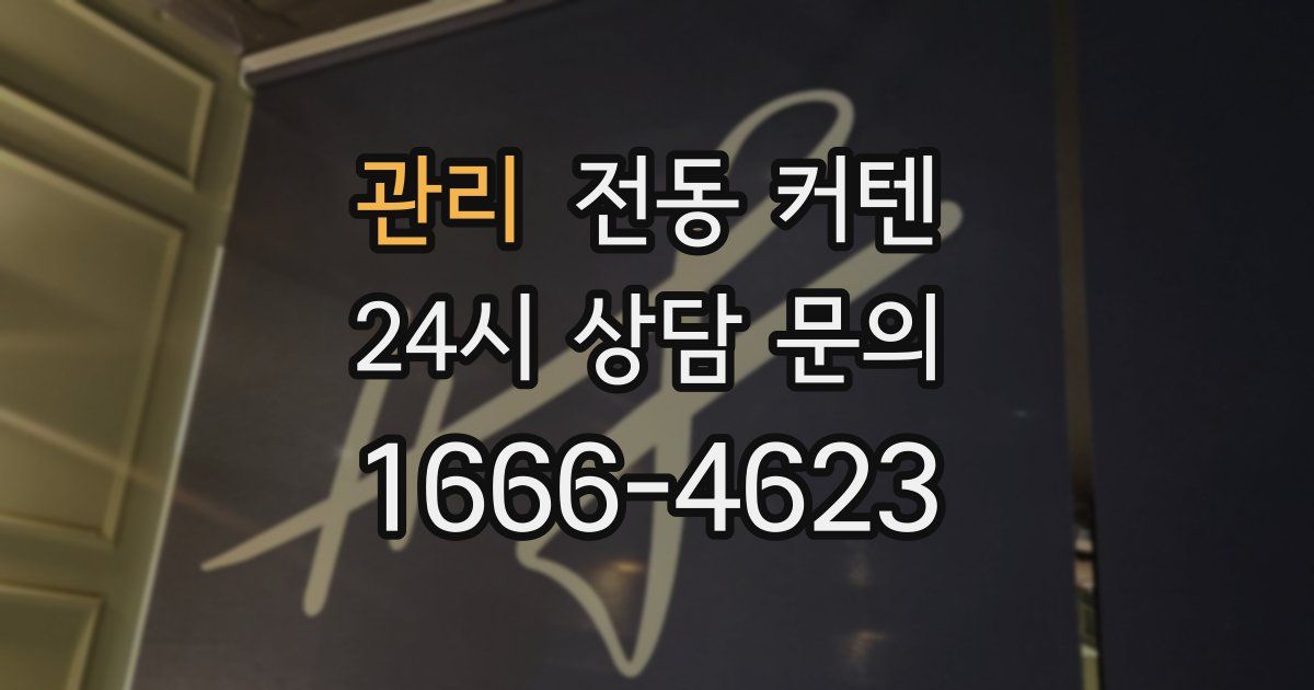 관리 전동 커텐