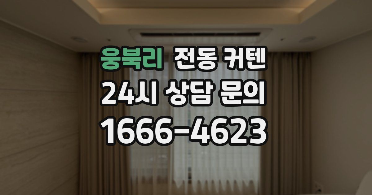 웅북리 전동 커텐
