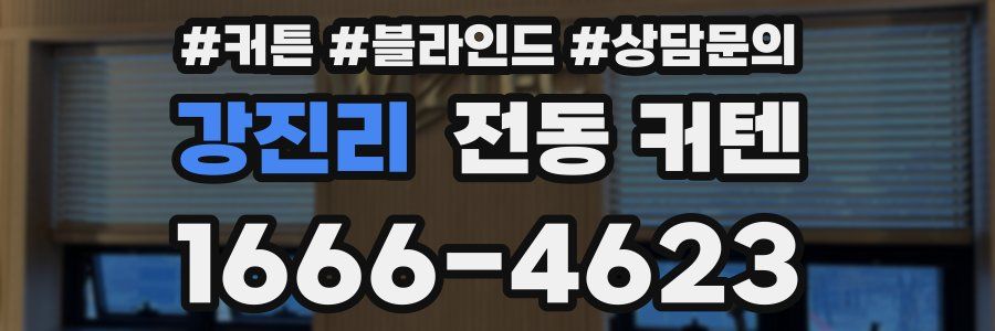강진리 전동 커텐