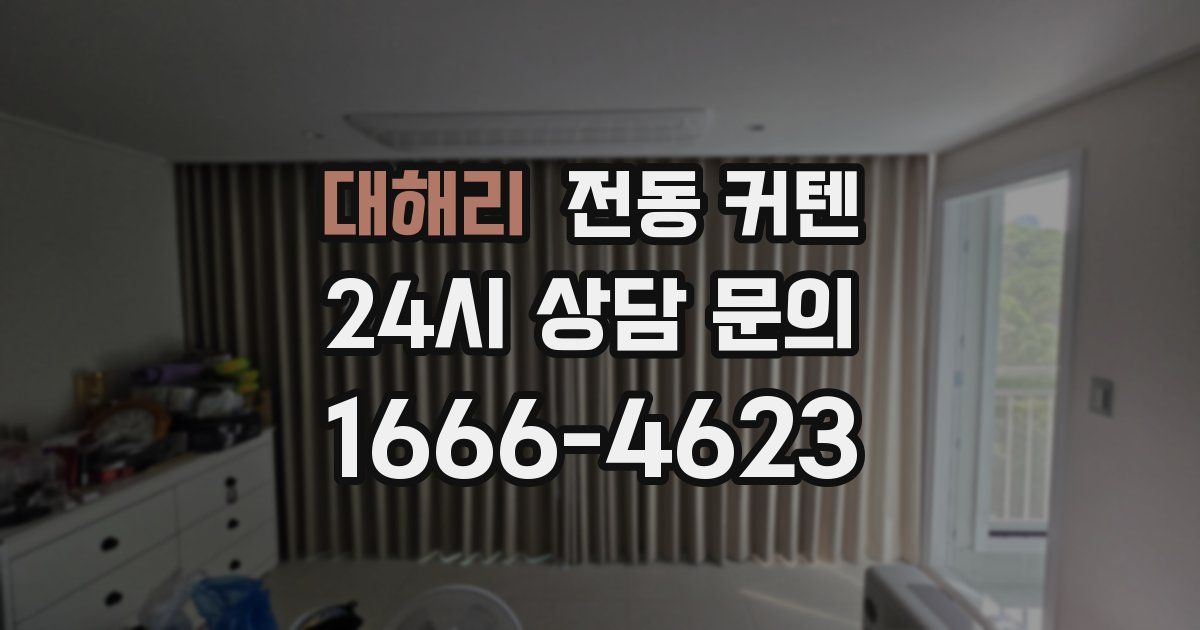 대해리 전동 커텐