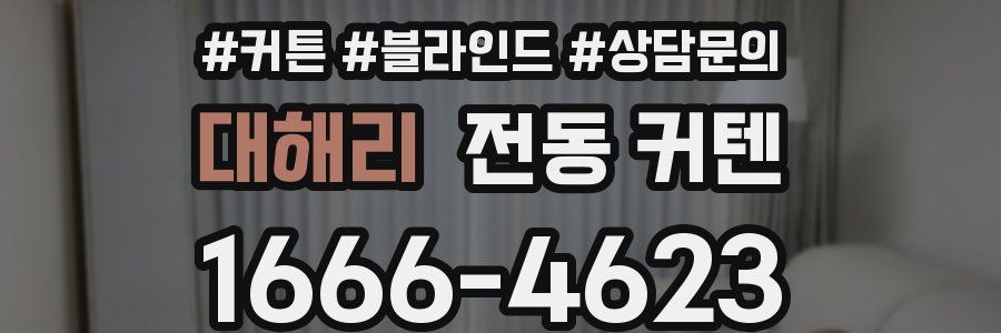 대해리 전동 커텐