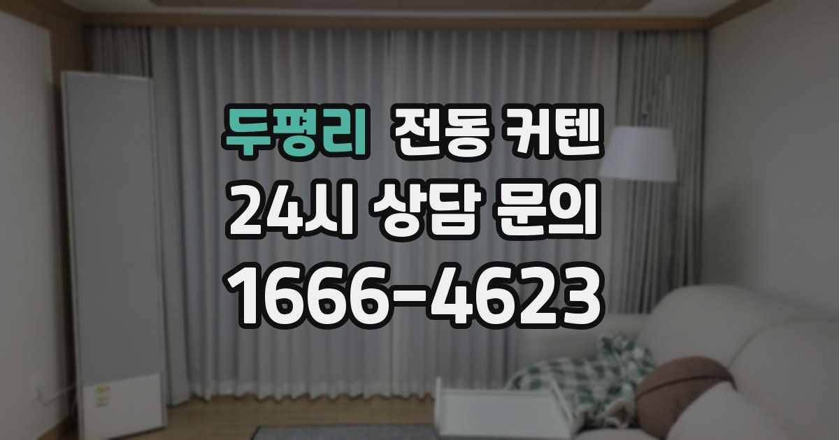 두평리 전동 커텐