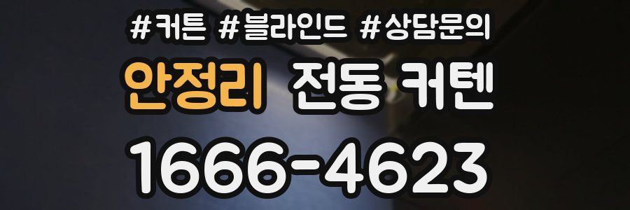 안정리 전동 커텐
