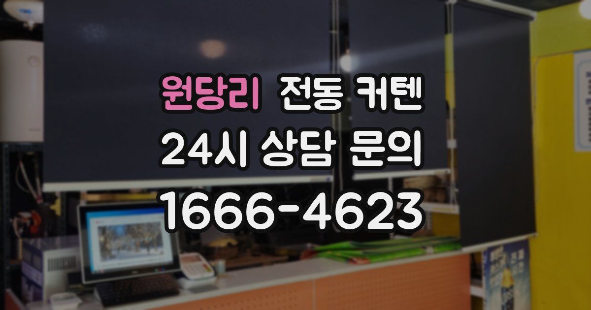 원당리 전동 커텐