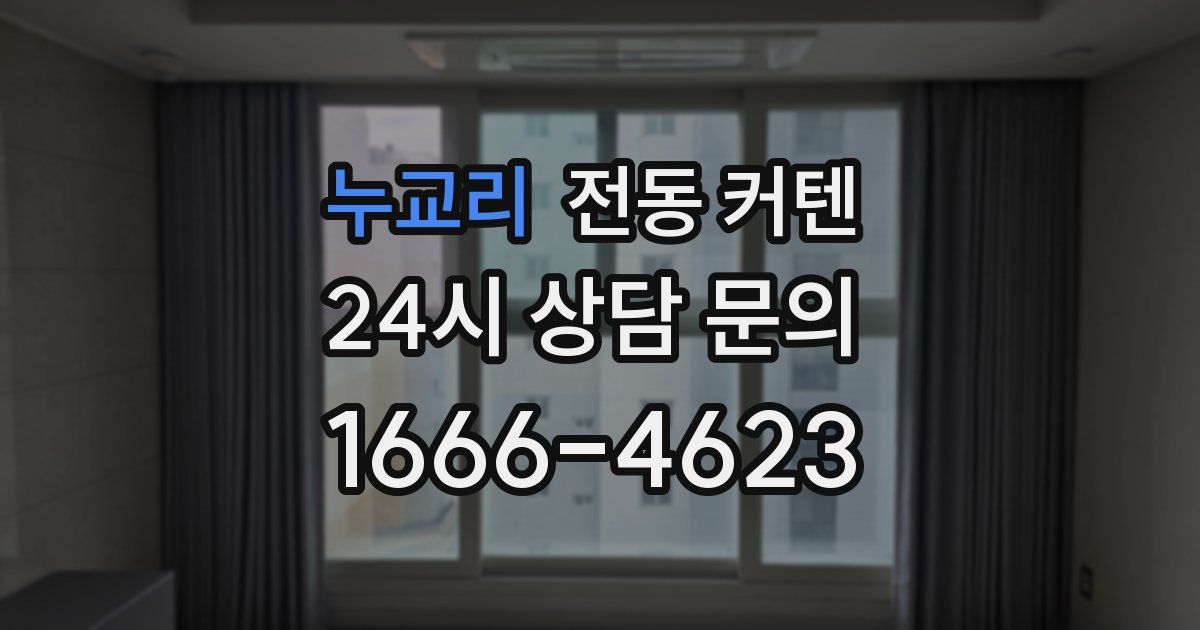 누교리 전동 커텐