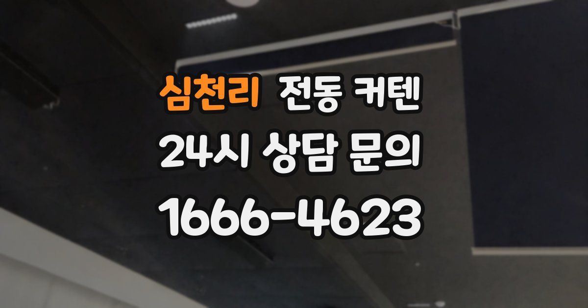 심천리 전동 커텐