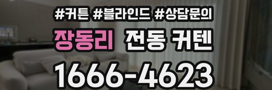 장동리 전동 커텐