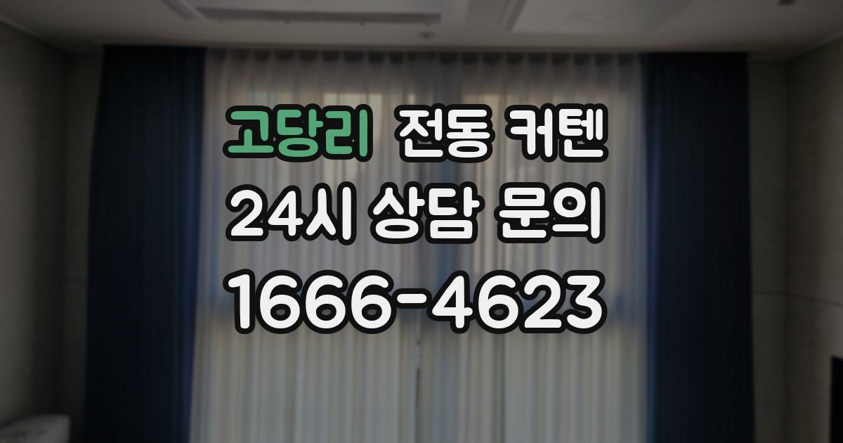 고당리 전동 커텐