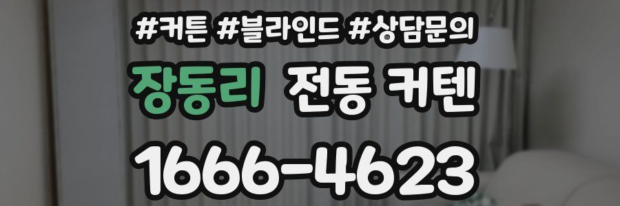 장동리 전동 커텐
