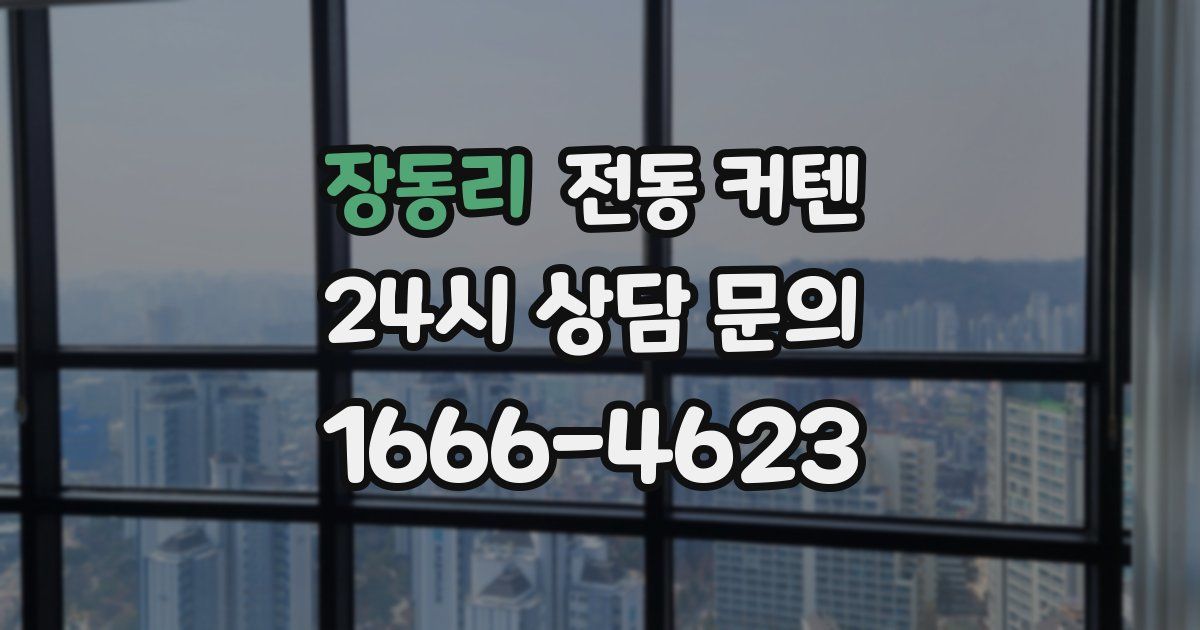 장동리 전동 커텐