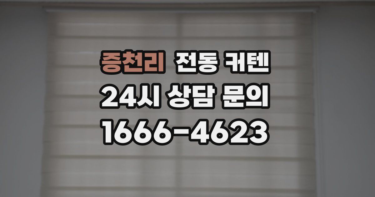 증천리 전동 커텐