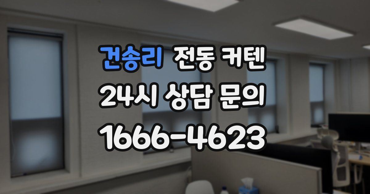 건송리 전동 커텐