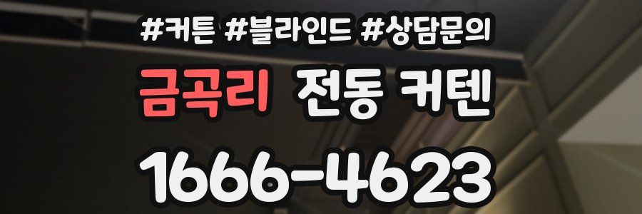 금곡리 전동 커텐