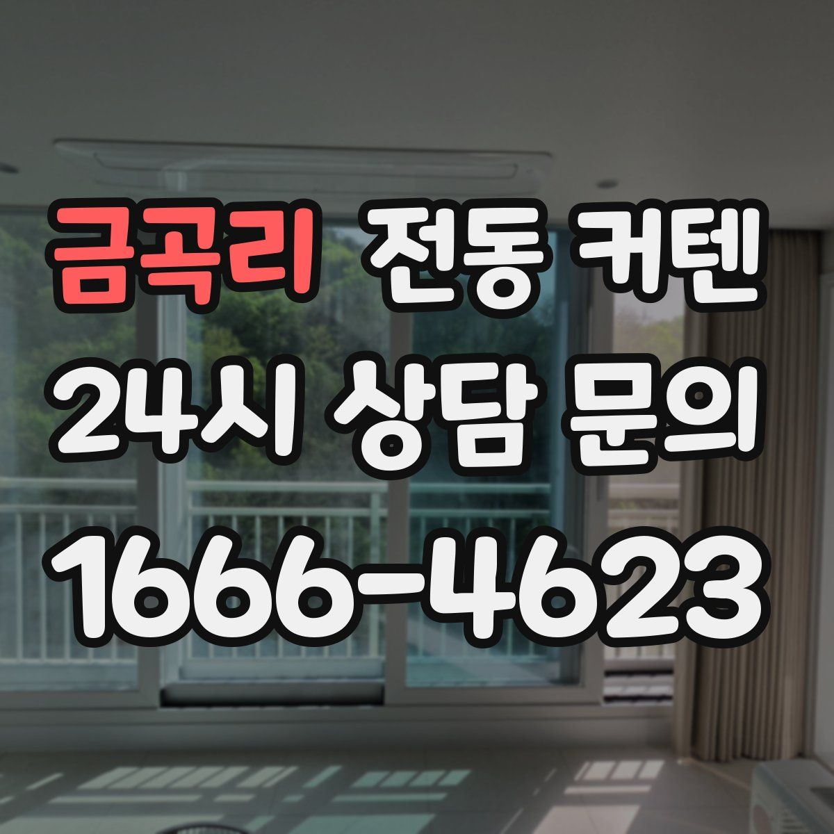 금곡리 전동 커텐