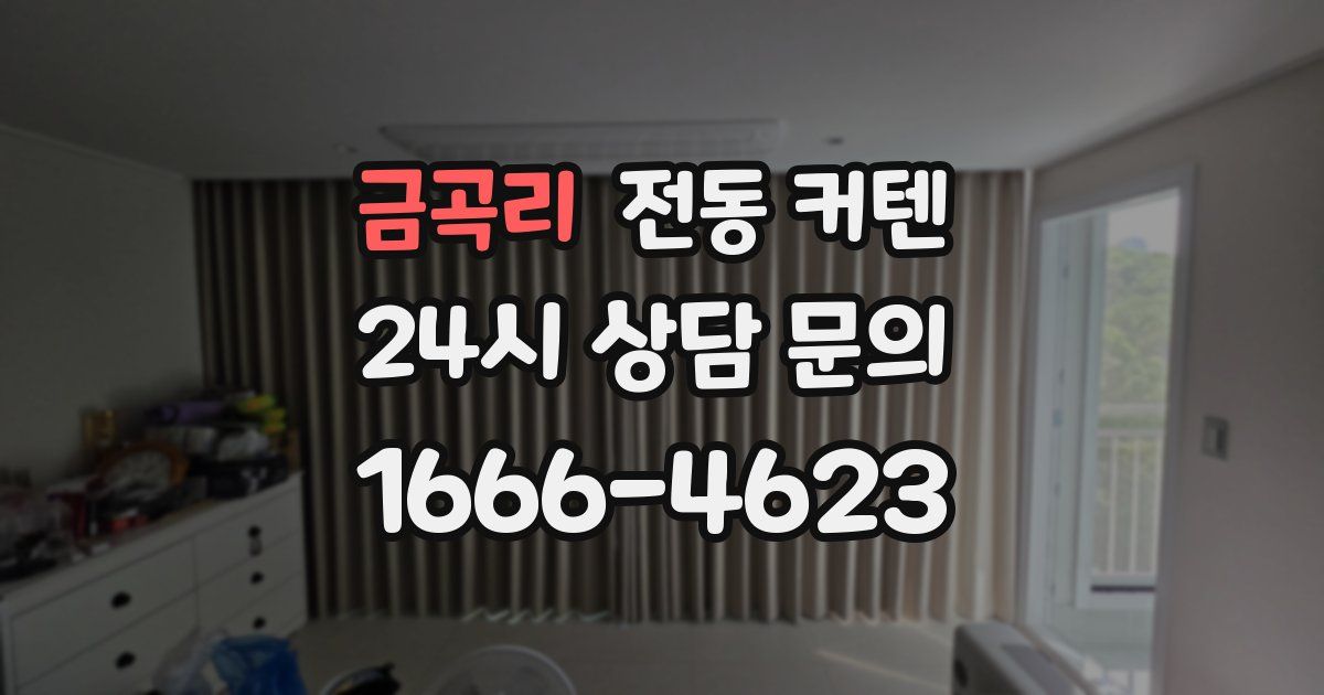 금곡리 전동 커텐