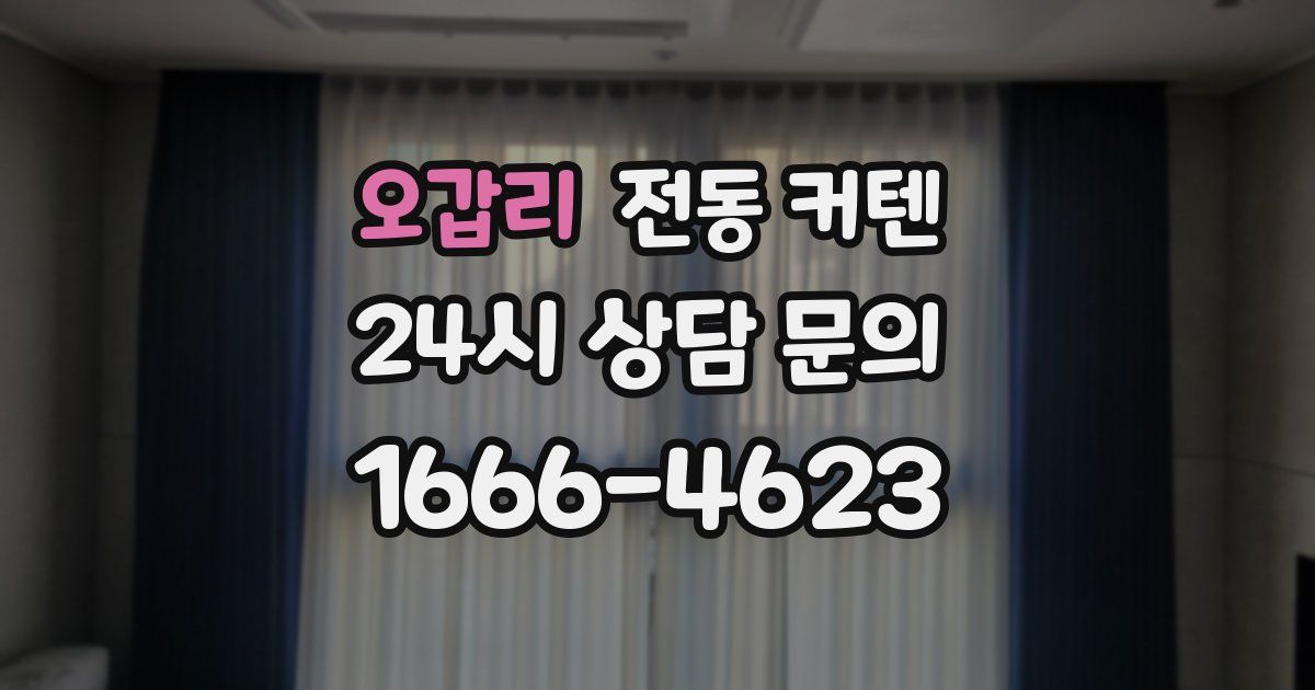 오갑리 전동 커텐