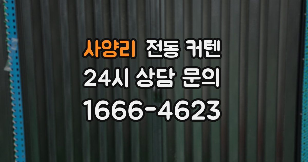 사양리 전동 커텐