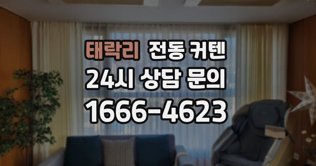 태락리 전동 커텐