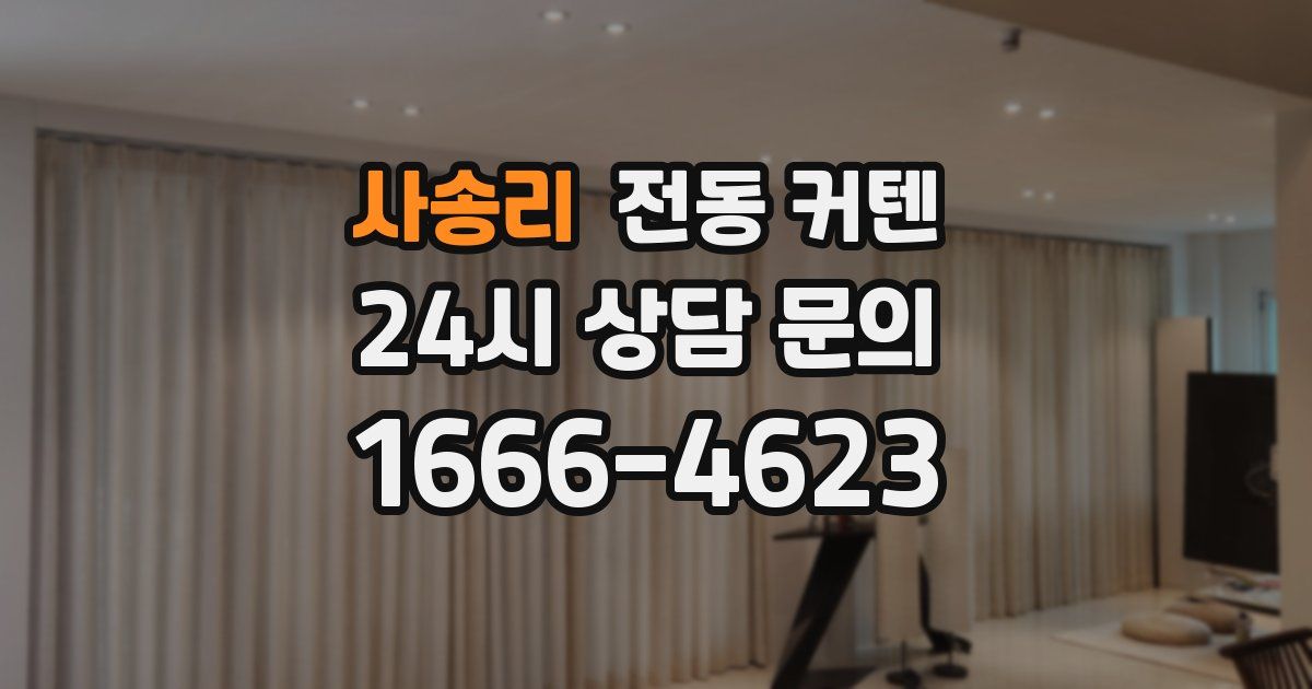 사송리 전동 커텐