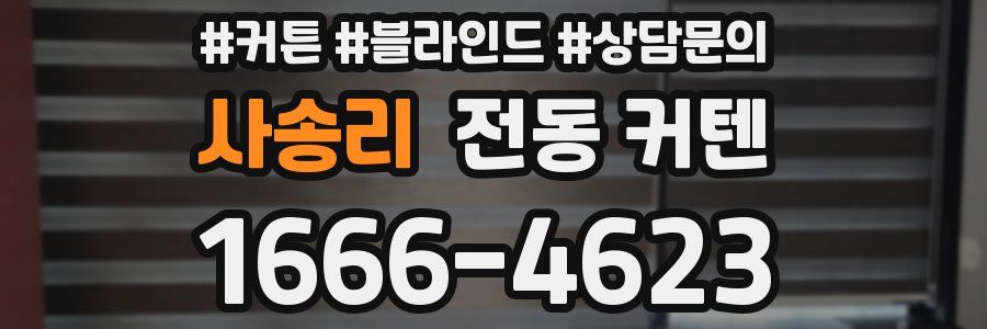 사송리 전동 커텐