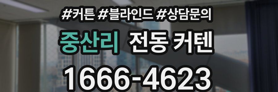 중산리 전동 커텐