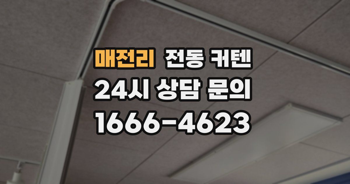 매전리 전동 커텐