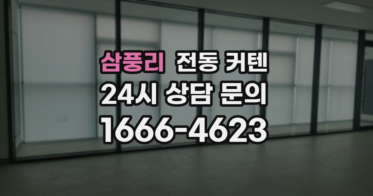 삼풍리 전동 커텐