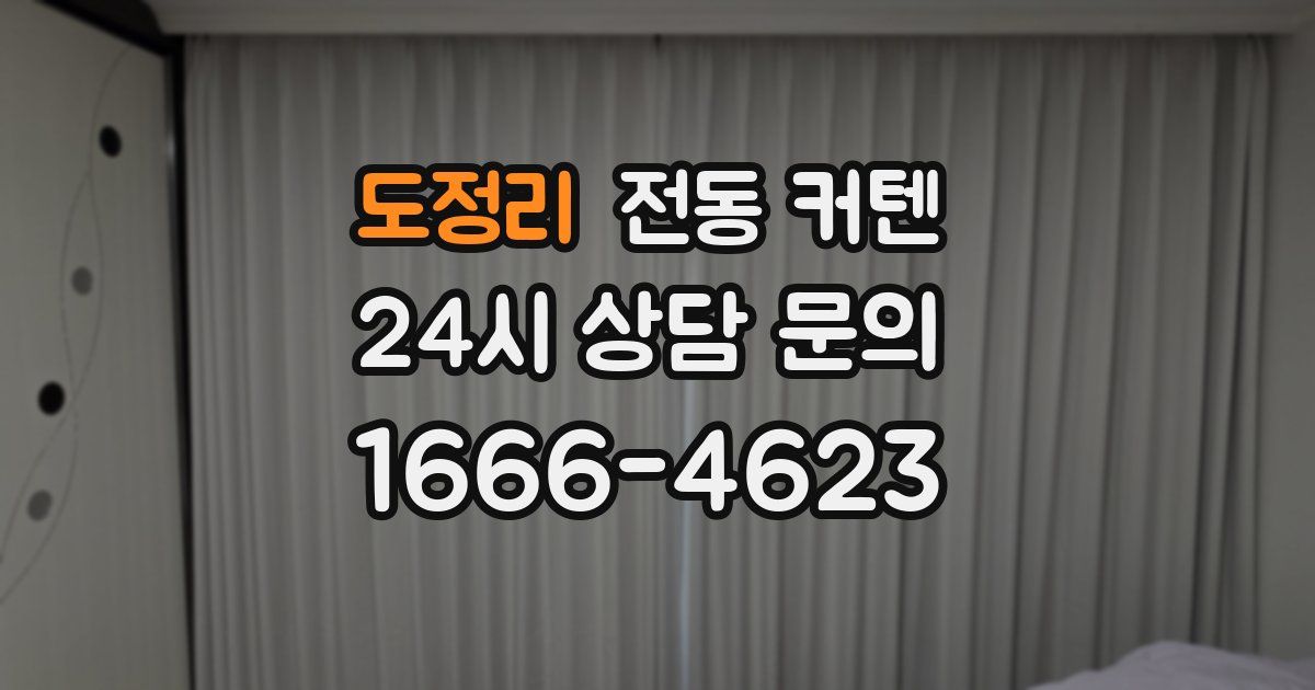 도정리 전동 커텐