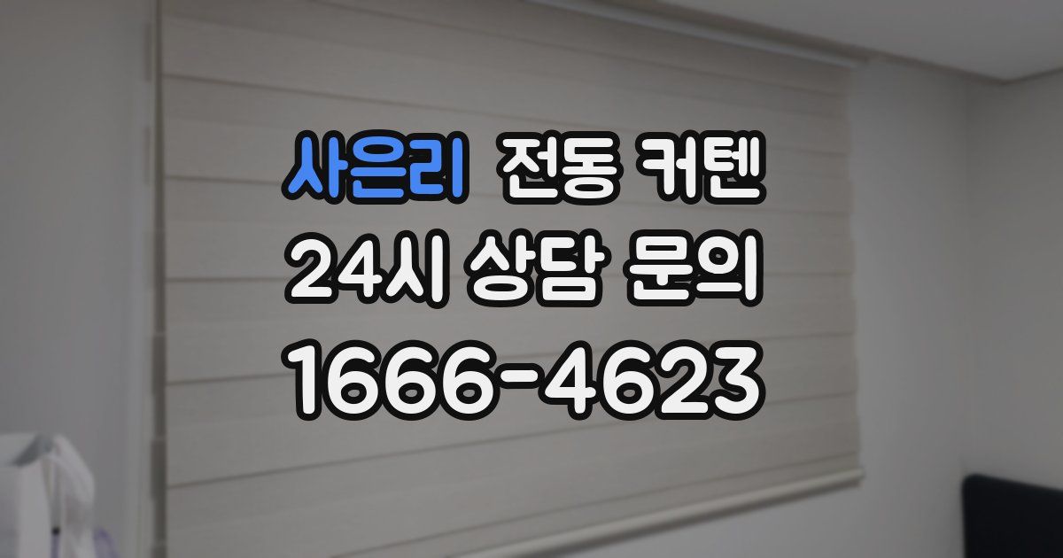 사은리 전동 커텐