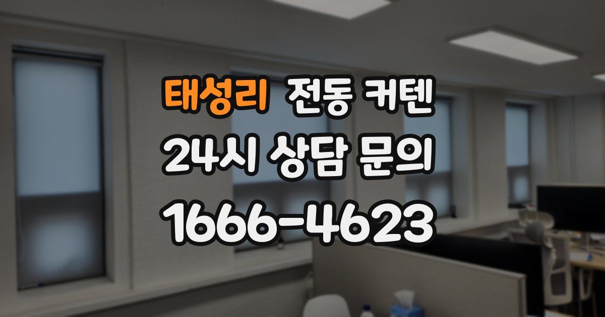 태성리 전동 커텐