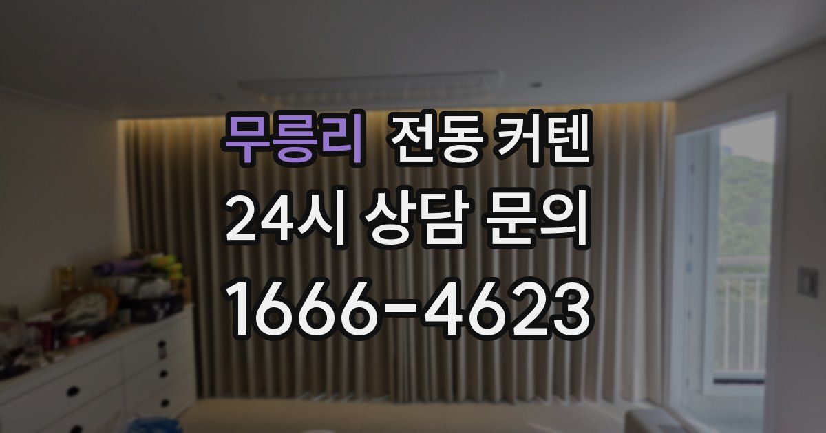 무릉리 전동 커텐